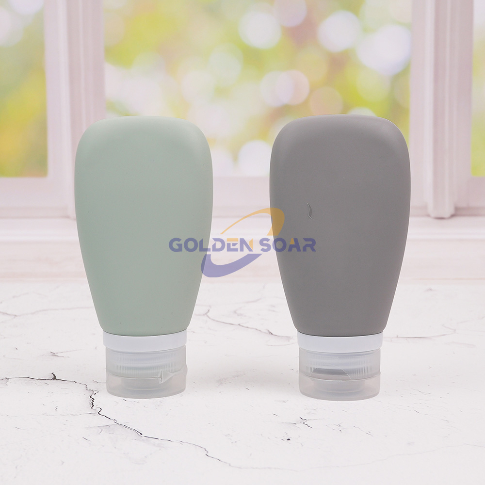 set de bouteilles de voyage en silicone