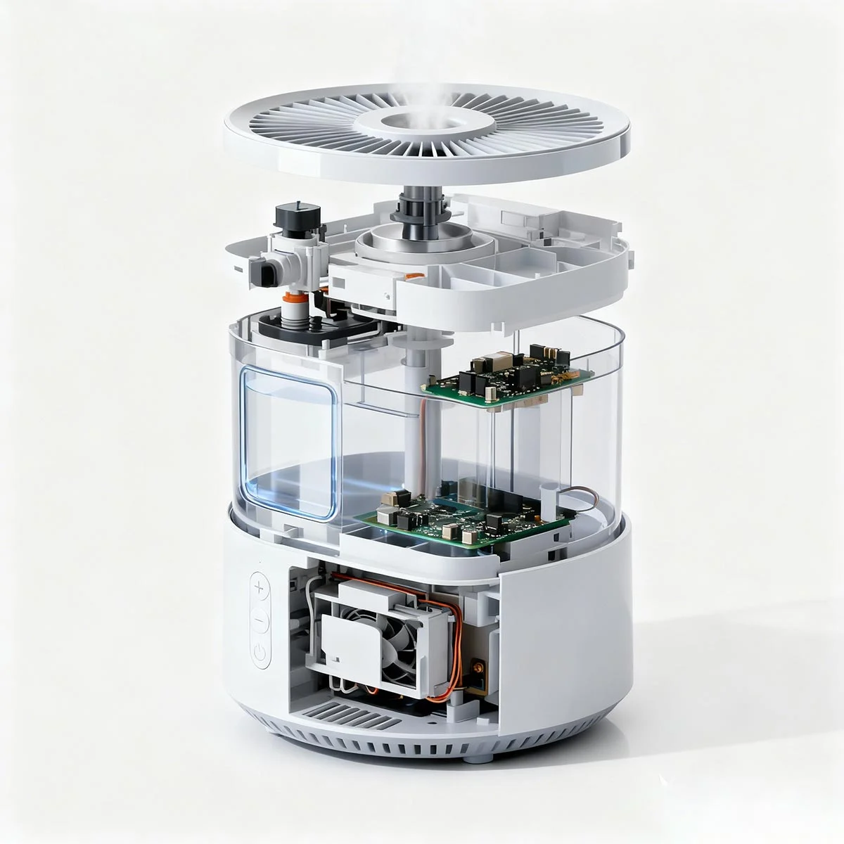 Exploded View of Refillable Airless Pump System